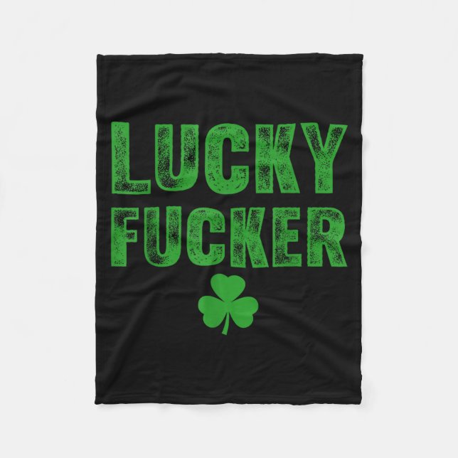 Cobertor De Velo Lucky And Lucky Forer St Patricks Day  (Frente)