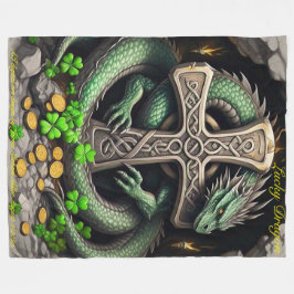 Cobertor De Velo Lucky Dragon Fleece Blanket