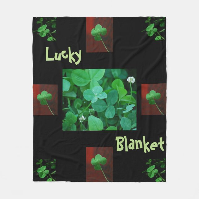 Cobertor De Velo Lucky Quatro Folha de Vinho (Frente)