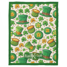 Lucky Shamrock Pot of Gold Chapéu Irlandês St Patr