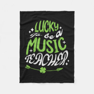 Cobertor De Velo Lucky To Be A Music Teacher