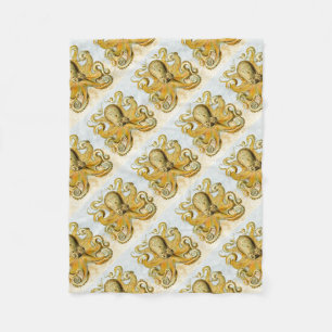 Cobertor De Velo Lula Cracônica de Octopus Náutico Pintada