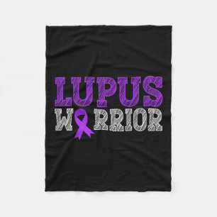 Cobertor De Velo Lúpus do Guerreiro Lupus Roxo Mês de Consciência