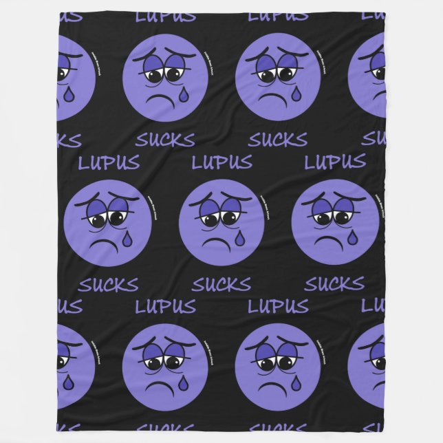 Cobertor De Velo Lupus Sucks (Frente)