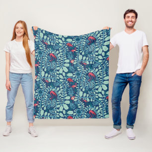 Cobertor De Velo Lush Flamingo Jungle