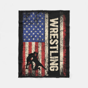Cobertor De Velo Luta Americana Bandeira Camisa 4 de J