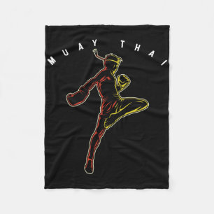 Cobertor De Velo lutador de esportes Muay Thai Mma boxe Tailândia M
