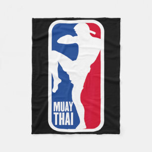 Cobertor De Velo Lutador de Muay Thai Vintage Luta de Rua Mma Kickb