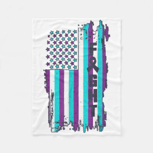 Cobertor De Velo Lutar Bandeira Americana Prevenção à Conscientizaç