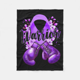 Cobertor De Velo Luvas de Boxe Warrior Purple Ribbon Lupus
