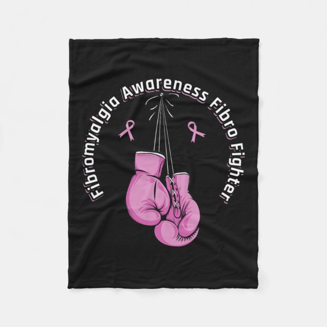 Cobertor De Velo Luvas de Boxing para Sensibilização (Frente)