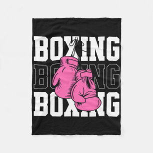 Cobertor De Velo Luvas de Boxing Rosa