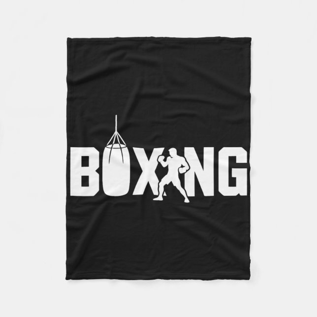 Cobertor De Velo Luvas Engraçadas De Combatente De Boxing Para Geng (Frente)