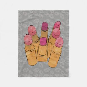 Cobertor De Velo Luxe Beaustick Kiss Fleece Blanket