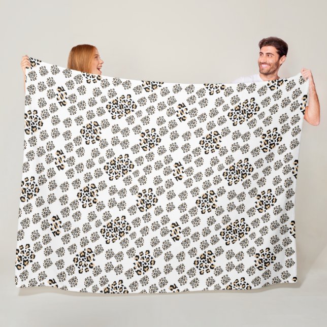 Cobertor De Velo Luxe modern animalprint be brave girl (In Situ)