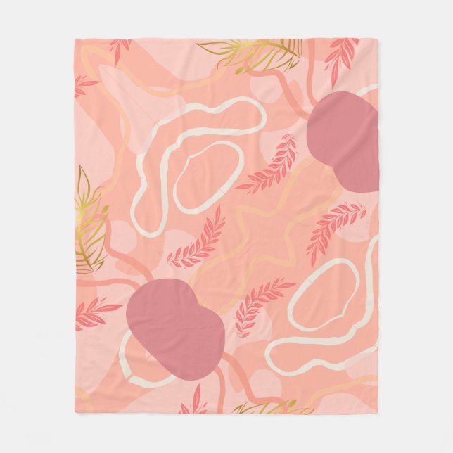 Cobertor De Velo Luxe romantinc peach fuzz baby girl (Frente)