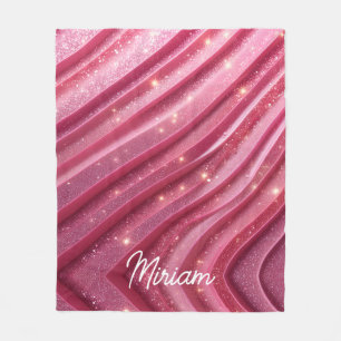 Cobertor De Velo Luxo Gliteroso Rosa Feminino