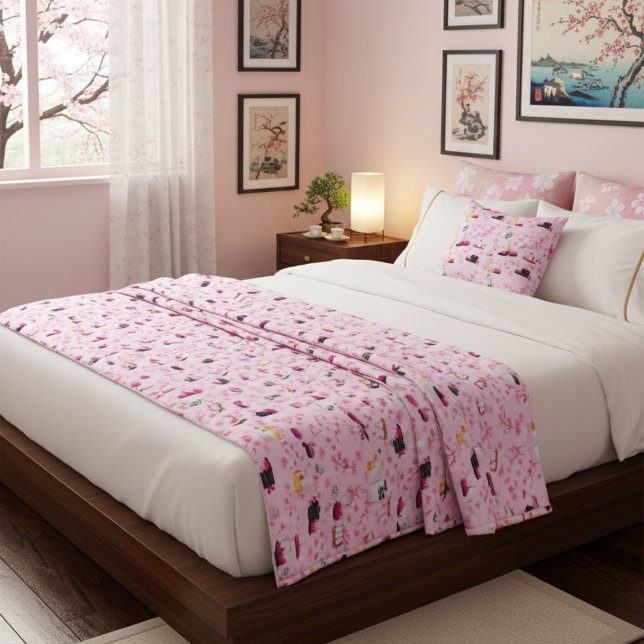 Cobertor De Velo Luxo Spa Retreat Floral Blanket - Lotus, Velas (Criador carregado)