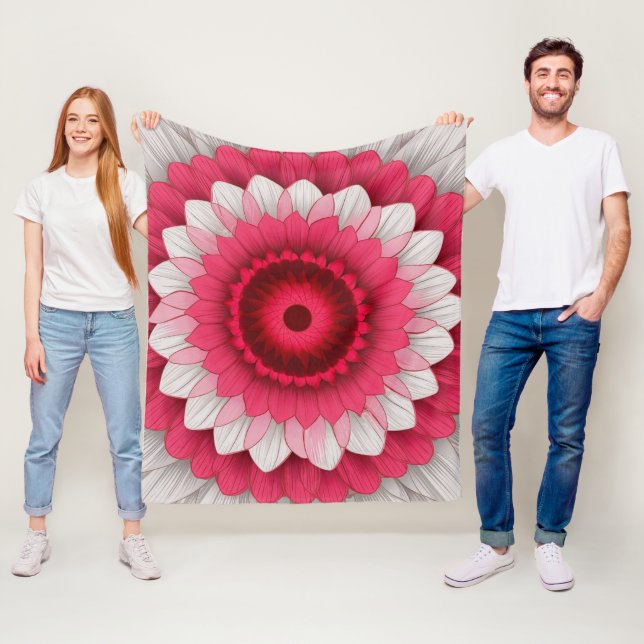 Cobertor De Velo Luxúria e Sherpa Blanket - Vermelho, Rosa (In Situ)