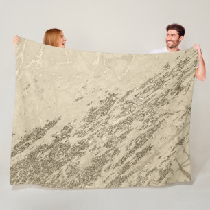 Cobertor De Velo Luxury Champagne Dourado Marble
