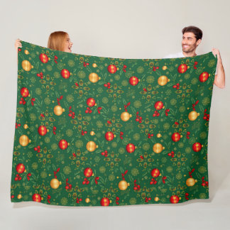 Cobertor De Velo Luxury Emerald Green Christmas Throw Blanket