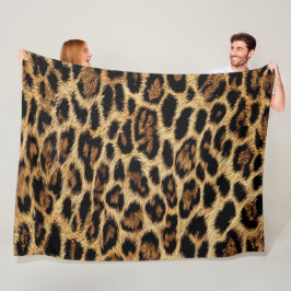 Cobertor De Velo Luxury Leopard Skin Elegant Wild Animal Fur Design
