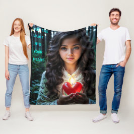 Cobertor De Velo Luz do Coração