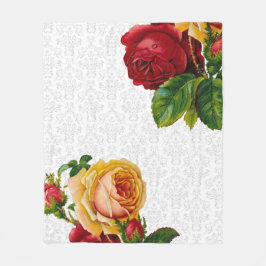 Cobertor De Velo Luz elegante - damasco cinzento floral