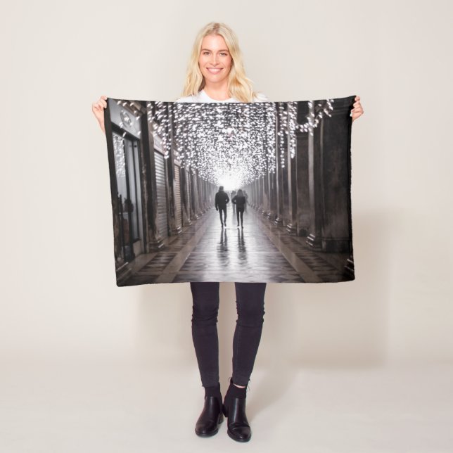 Cobertor De Velo Luz, sombras e simetria - sepia (In Situ)