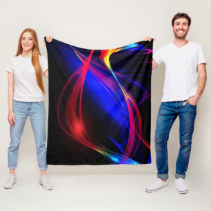 Cobertor De Velo Luzes coloridas abstrato -