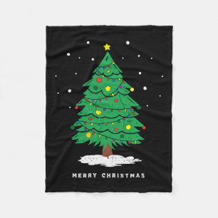 Cobertor De Velo Luzes de árvore de Natal Meritíssimas do Xmas
