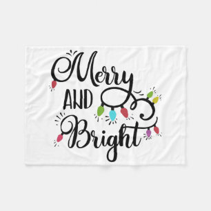 Cobertor De Velo Luzes de feliz e feriados brilhantes