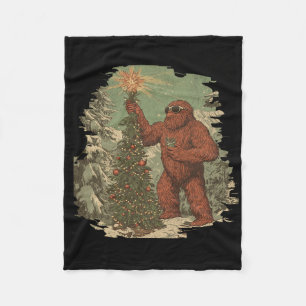 Cobertor De Velo Luzes de Natal da Árvore de Natal Bigfoot Tarot Sa
