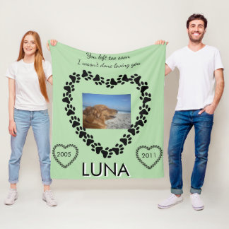 Cobertor De Velo Lymphoma Awareness Paw Print Heart