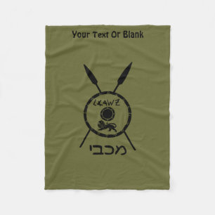 Cobertor De Velo Macabejo Subjugado E Lança