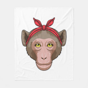 Cobertor De Velo Macaco com Bandana