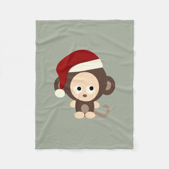 Cobertor De Velo Macaco de Natal (Frente)