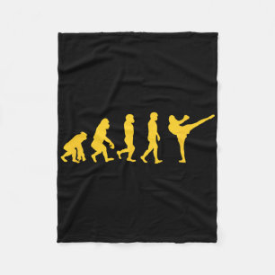 Cobertor De Velo Macaco Gorila Evolução Humana Engraçada Karatê Box