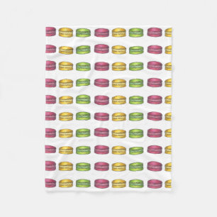 Cobertor De Velo Macaron Cookies Pastelaria Francesa Patisserie