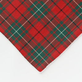 Cobertor De Velo MacAulay Clan Red e Green Tartan