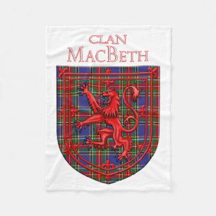 Cobertor De Velo MacBeth Tartan - Xadrez escocesa Rampant