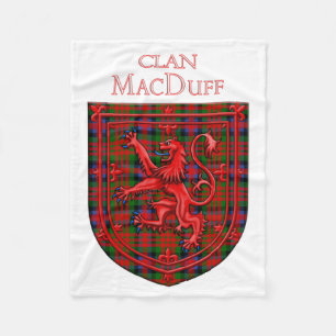 Cobertor De Velo MacDuff Tartan - Xadrez escocesa Rampant
