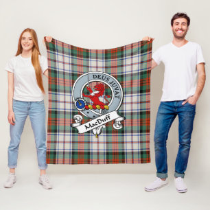 Cobertor De Velo MacDuff Vestido Antigo Emblema de Clan Tartan Xadr