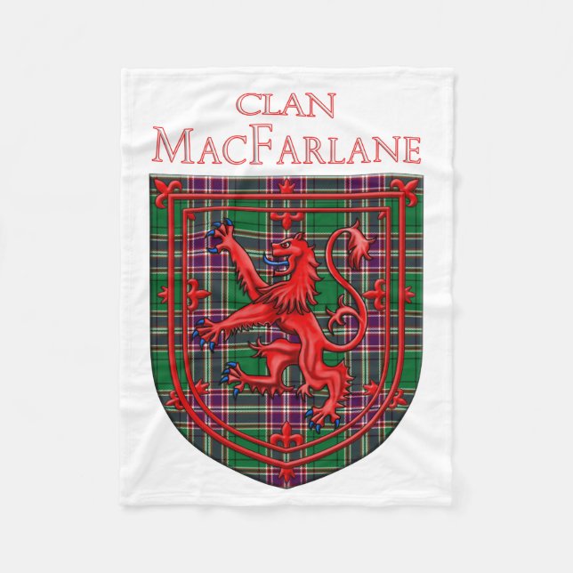 Cobertor De Velo MacFarlane caçando Xadrez escocesa de Tartan (Frente)
