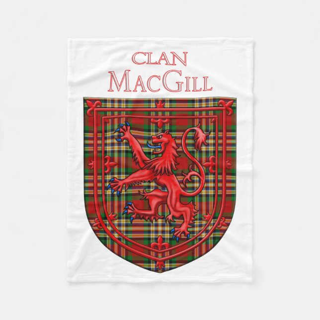 Cobertor De Velo MacGill Tartan - Xadrez escocesa - Rampant (Frente)