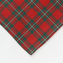 Cobertor De Velo MacGregor Clan Red e Forest Green Tartan