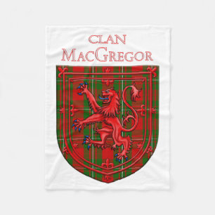 Cobertor De Velo MacGregor Tartan Xadrez Rampant Escocês