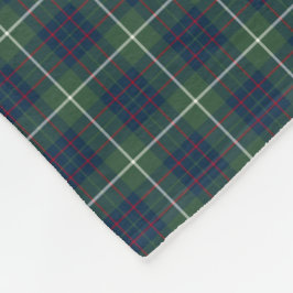 Cobertor De Velo MacIntyre Clan Green Hunting Tartan