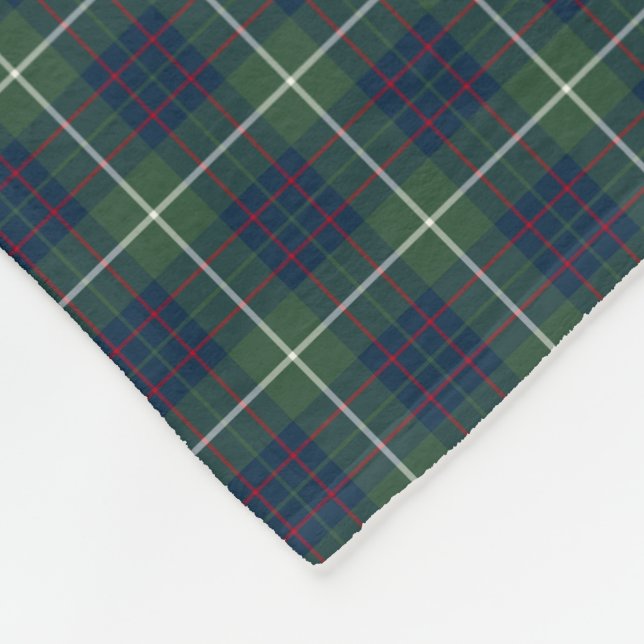 Cobertor De Velo MacIntyre Clan Green Hunting Tartan (Quina)