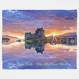 Cobertor De Velo MacKenzie, Castelo McRae Scottish Clan Eilean Dona
